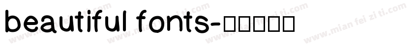 beautiful fonts字体转换